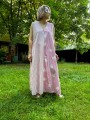 sukienka oversize luźna różowa wzór z kieszeniami upcykling rags queen 5.jpg